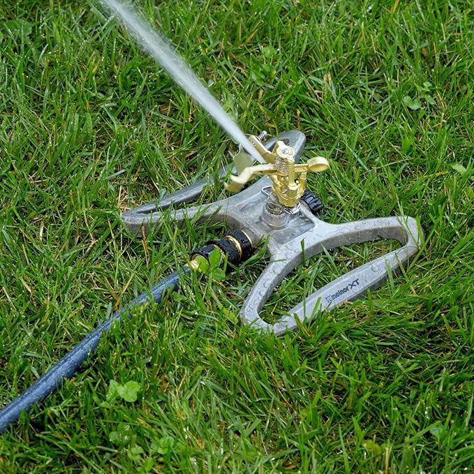 Melnor 65051-AMZ Pulsating Sprinkler with QuickConnect Product Adapter, Amazon Bundle