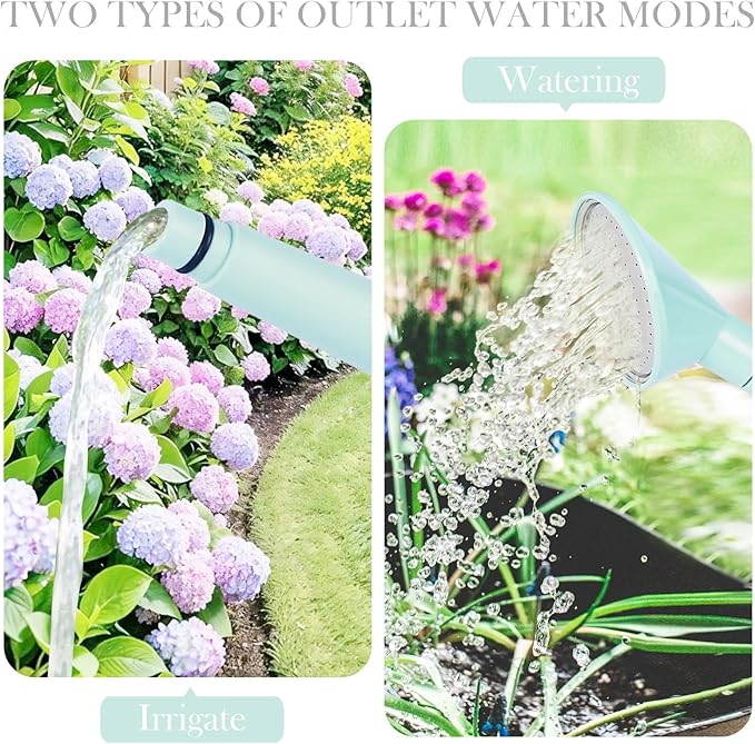 2 Gallon Watering Can for Indoor Plants, Garden Watering Cans for Outdoor Plant House Flower, Modern Plant Watering Can Large Long Spout with Sprinkler Head