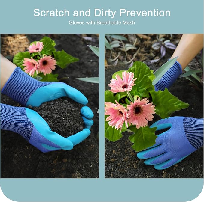 Kynup Garden Tools 7-Piece, Gardening Hand Tools, Gardening Tools Set with Rust-Proof,Stainless Steel, Aluminum Alloy Material, Gardening Supplies Set Ideal Gardening Gift