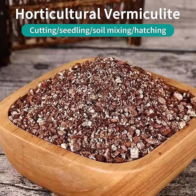 Organic Vermiculite Bulk, Horticultural Vermiculite Soil Conditioner, 5QT Organic Vermiculite by Perfect Plants, 100% Natural Vermiculite for Gardening