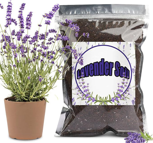 Premium Lavender Potting Mix 2qt, Promotes Lavender Blossoming, Perfect for Indoor and Outdoor Gardening