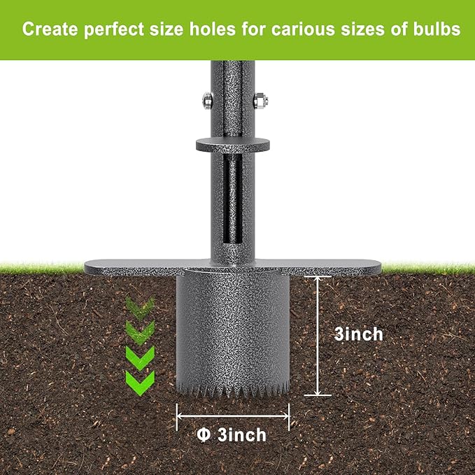 Dolibest Sod Plugger, Turf Cutter and Grass Plugger Tool with Dual Pedals, Sharp Serrations, and Non-Slip Soft Rubber Grip Handle, Perfect for Zoysia, Bermuda and More (Upgrade)