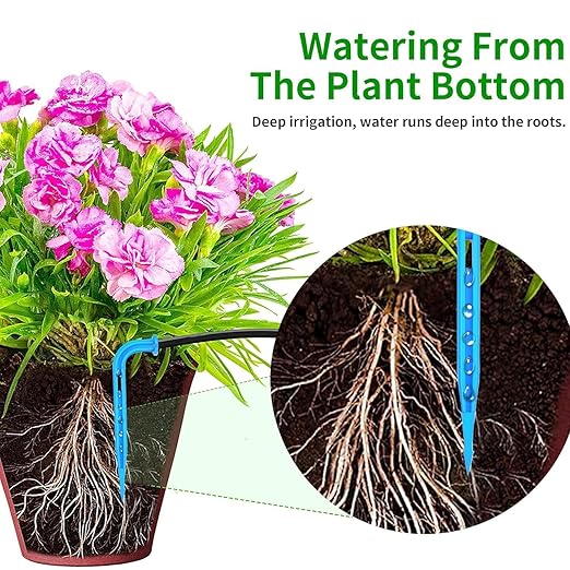 Solar Auto Drip Irrigation Kit System, 15 Potted Solar Powered Plants Watering System, Irrigation System for Indoor and Outdoor