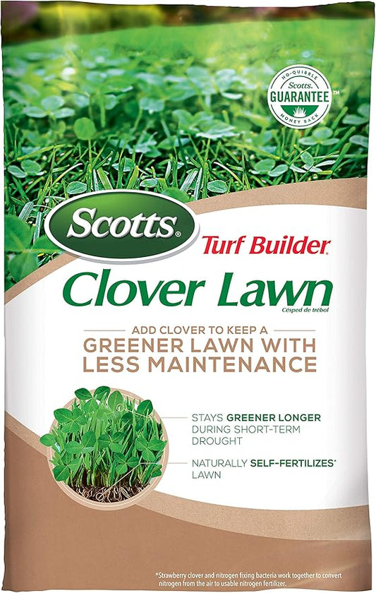 Scotts Turf Builder Clover Lawn, Greener Lawn with Less Maintenance, 2 lbs.