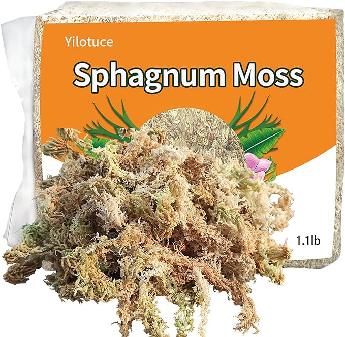 1.1 lb Sphagnum Moss for Plants, Carefully Selected Clean Sphagnum Mos for Rooting Plants