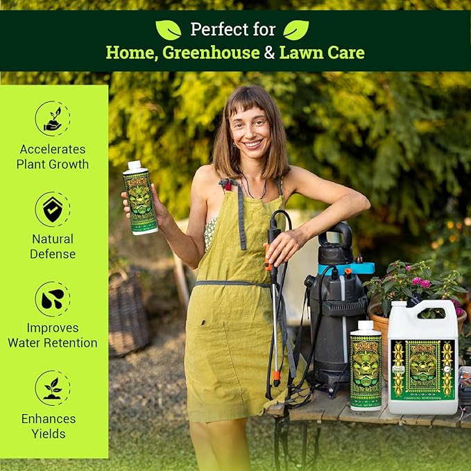 FoxFarm Bushdoctor Kelp Me Kelp You Fertilizer, Liquid Seaweed Extract for Plants, Vegetables, & Flowers - Promotes Root Growth & Soil Health - Perfect for Hydroponics & Soil, NPK 0.5-0-0.5 (Gallon)