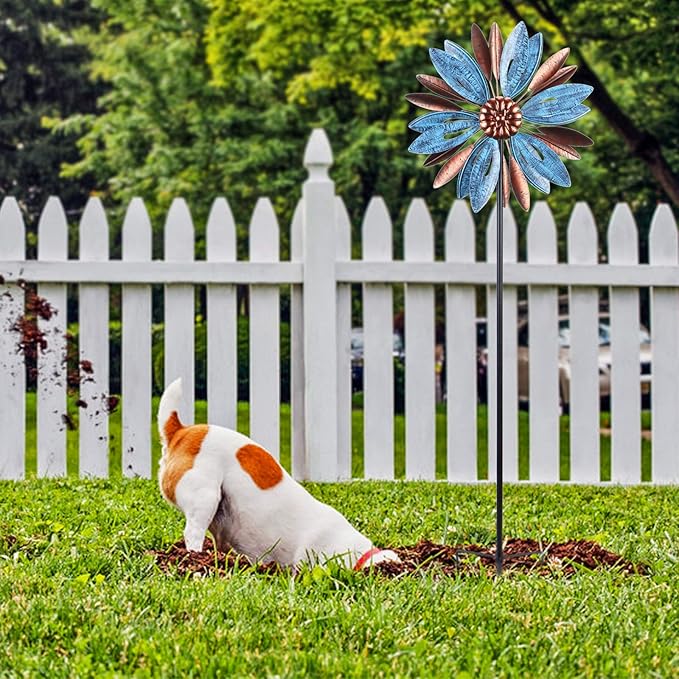 WONDER GARDEN Wind Spinner, Premium Kinetic Wind Sculpture Spinners Metal Windmill for Outdoor Yard Patio Lawn & Garden Decor