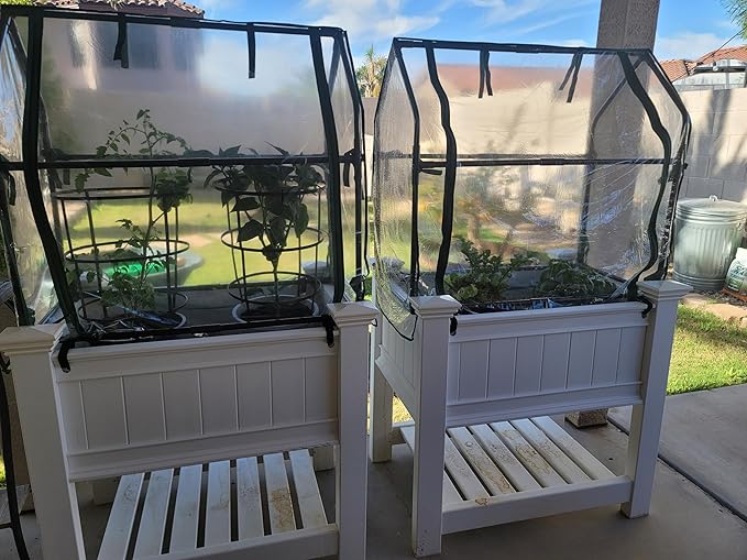 Gardzen Mini Greenhouse Heavy Duty Portable Green House, Clear Tent Indoor or Outdoor for Plants 36.2”(L) x18.9”(W) x33.3”(H)