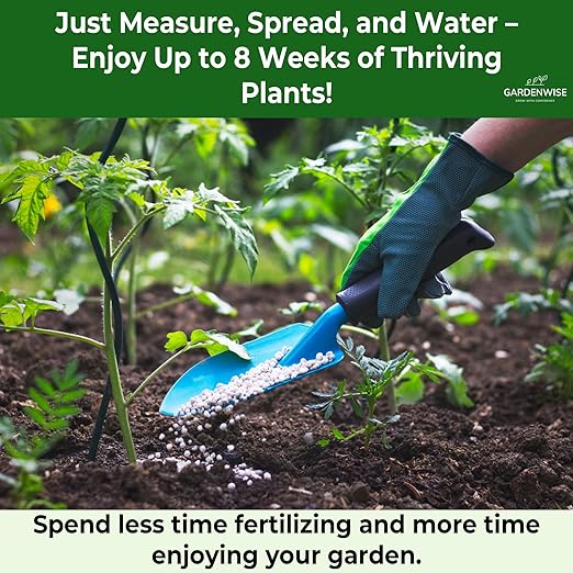 13-13-13 Slow Release Granular Fertilizer – All Purpose Plant Food 13 13 13 for Outdoor Grass, Vegetables, Roses, Flowers, Shrubs, Trees. Lawns, Gardens, Potted Plants (20 quarts)