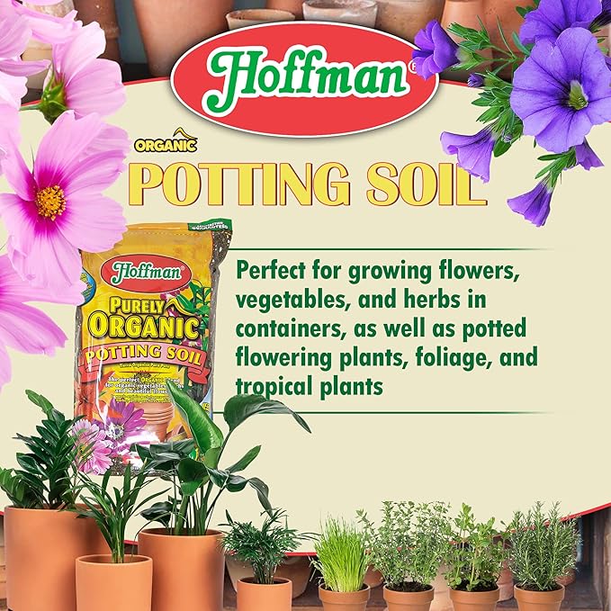Hoffman 12508 Organic Potting Soil, 8 Quarts