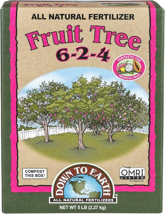 Down To Earth All Natural Fertilizers Organic Fruit Tree Mix 6-2-4, 5lb