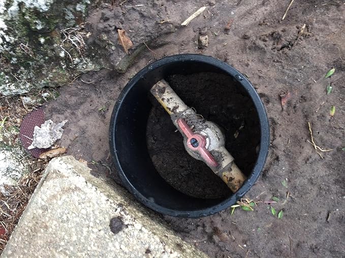 Rocky Mountain Goods 6” Round Valve Box and Cover - 9” Height Sprinkler Valve Box Base Extension with Green Cover Lid - Clean Organized Protection for Irrigation Valves - Easy Install