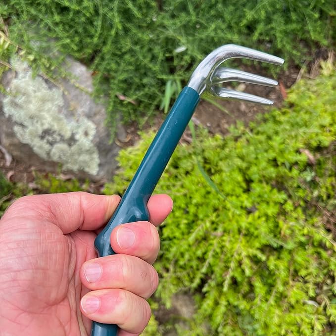 Kings County Tools Combo Garden Hand Tool | Combination Trowel & Rake | Trake Measures 17” | Use for Weeding, Planting and Transporting | Polished Cast-Aluminum