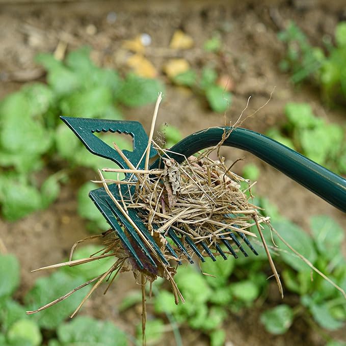 Weeding Artifact Uprooting Weeding Tool Claw Gloves Kit, 11 Teeth Dual Purpose Weed Puller, for Yard Farm Gardening Hand Weeder(11-Tooth)