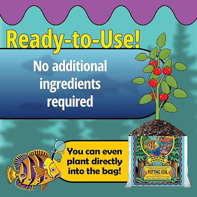 FoxFarm Ocean Forest Potting Soil, 1.5cu ft (Pack of 3) - Light, Aerated Texture, Designed for All Container Plants - pH Adjusted for Optimal Nutrient Uptake, Effectively Retains Moisture