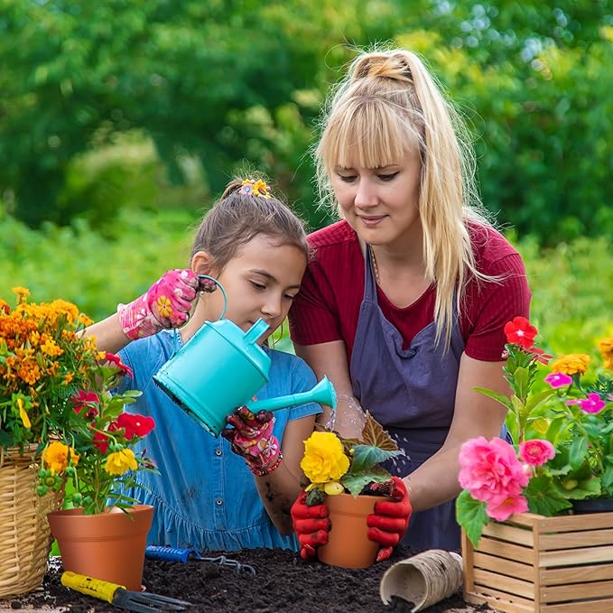 Mumufy 54 Pack 4 Inch Plant Pots Bulk Small Planter with Drainage Hole and Saucer Small Plastic Pots for Flowers Succulent Cactus and All House Indoor(Terracotta)