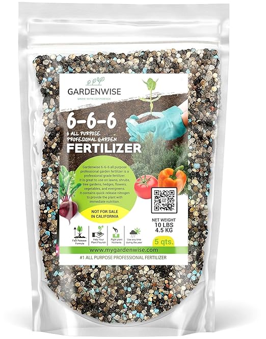 6-6-6 All-Purpose Professional Plant Food Fertilizer; Ideal for Winter Care & Spring Feeding, Perfect Balanced NPK for Indoor and Outdoor Plants (20 QUARTS)