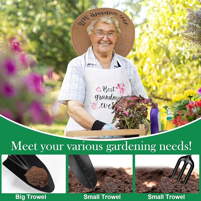 Gifts for Grandma Mothers Day Garden Gifts for Granny Best Grandma Garden Plant Lover Tool Set
