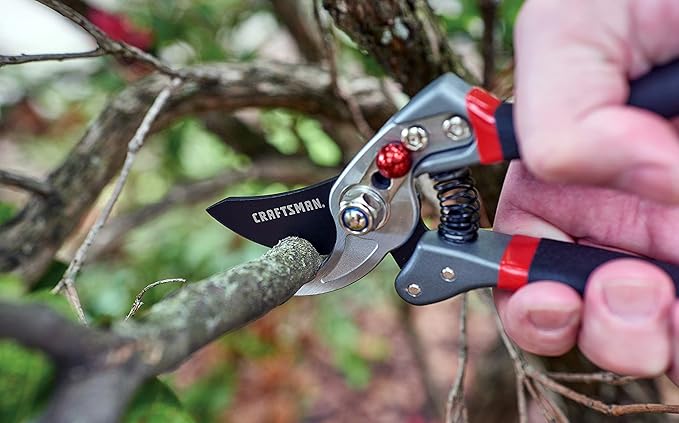 CRAFTSMAN CMXMCBA0700 Bypass Pruning Shears Lightweight Steel, Black