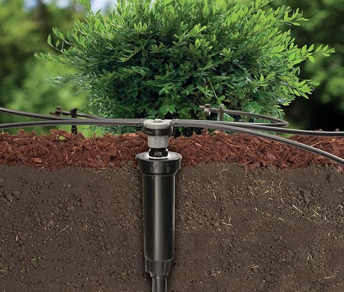 Rain Bird CNV182EMS Drip Irrigation Sprinkler Conversion Kit, 1800 Series Pop-Up to 6 Drip Emitters with 1/4" Tubing