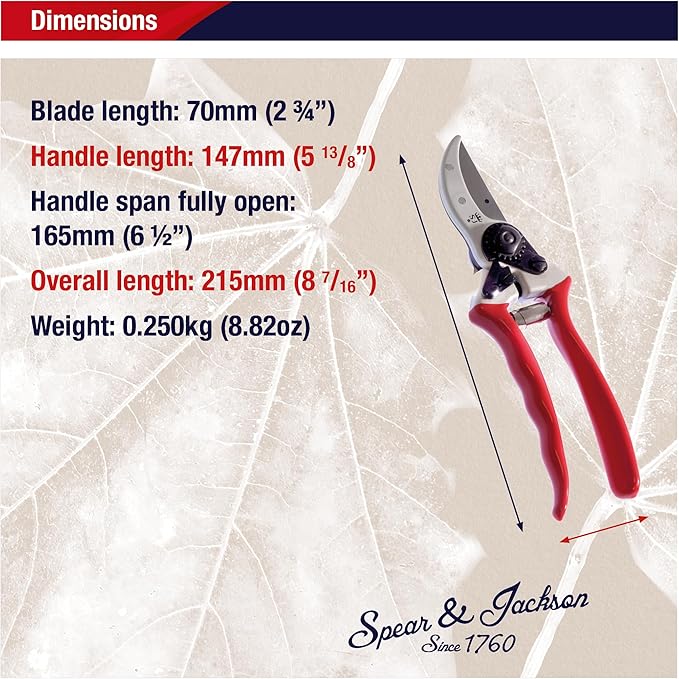 Spear & Jackson 6659BS/13 Razorsharp Heavy Duty Forged Bypass Pruners