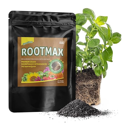 RootMax - Mycorrhizal Fungi Rooting Powder (75 g/2.64 oz) | 50X More Potent Than Rooting Hormone for Cuttings | Enhanced Formula for Bigger Roots | Treats Upto 15 Plants