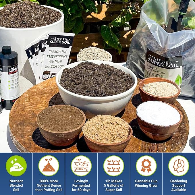 The Bud Grower | Premium 100% Organic Super Soil Concentrate | 5 lbs of Premium Soil Concentrate & Rapid Rooters | All-in-One Soil Amendment