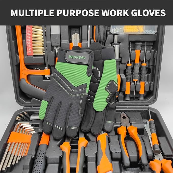 Thorn Proof&Puncture Resistant Gardening Gloves with Grip,Garden Gloves for Women, Leather Work Gloves,Gifts