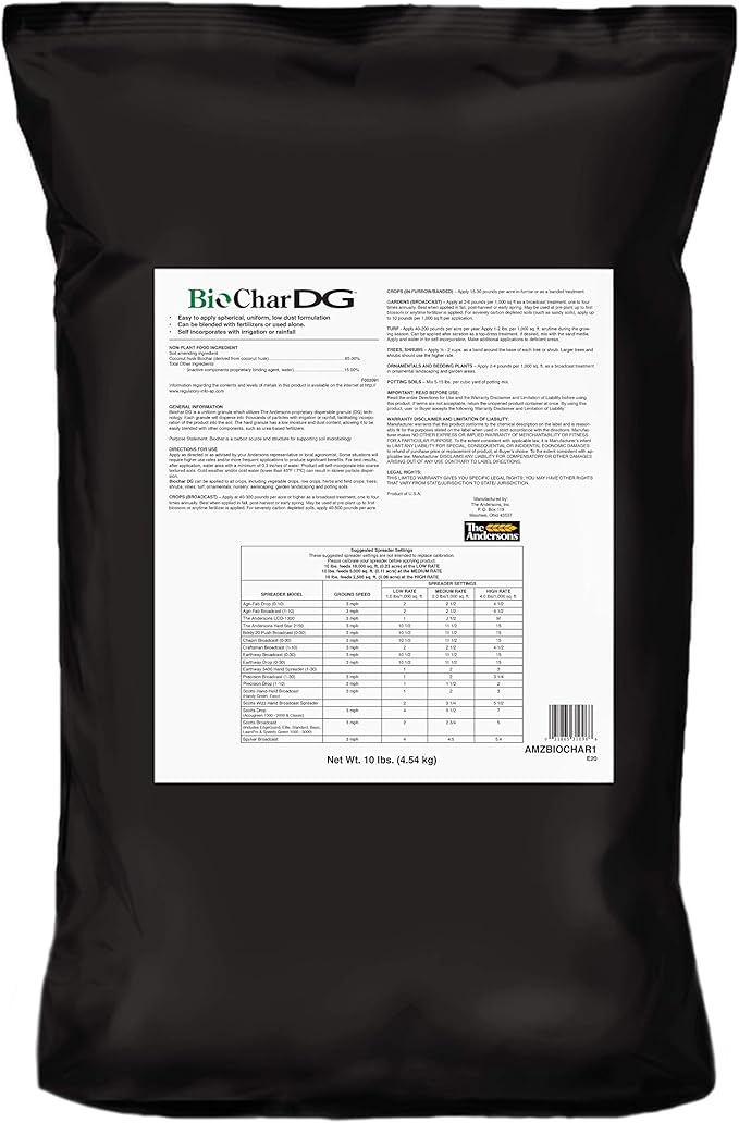 The Andersons BioChar DG Organic Soil Amendment - Covers up to 15,000 sq ft (30 lb)