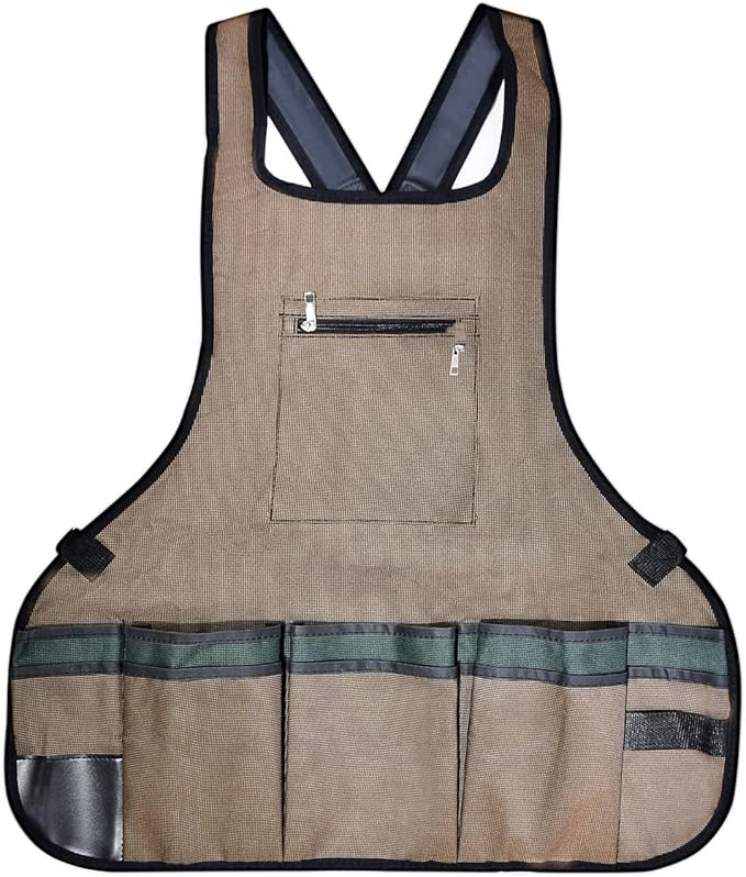 Garden Apron With Pockets,Woodworking Artist Tool Apron，Unique Gardening Gifts for Women/Men