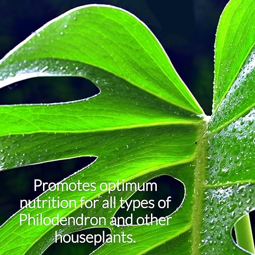 Professional Liquid Philodendron Plant Fertilizer | 3-1-2 Concentrate for House Plants | Multi-Purpose Blend & Gardening Supplies | 8 oz Bottle