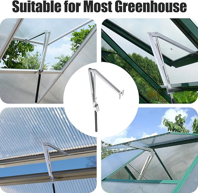 CHANGE MOORE Auto Vent Opener Automatic Greenhouse Window Opener Roof Vent Opener Auto Vent Kit Sensitive Gardening Tools Automatic Greenhouses Supplies (1Pack Single Spring Up to 33lbs)