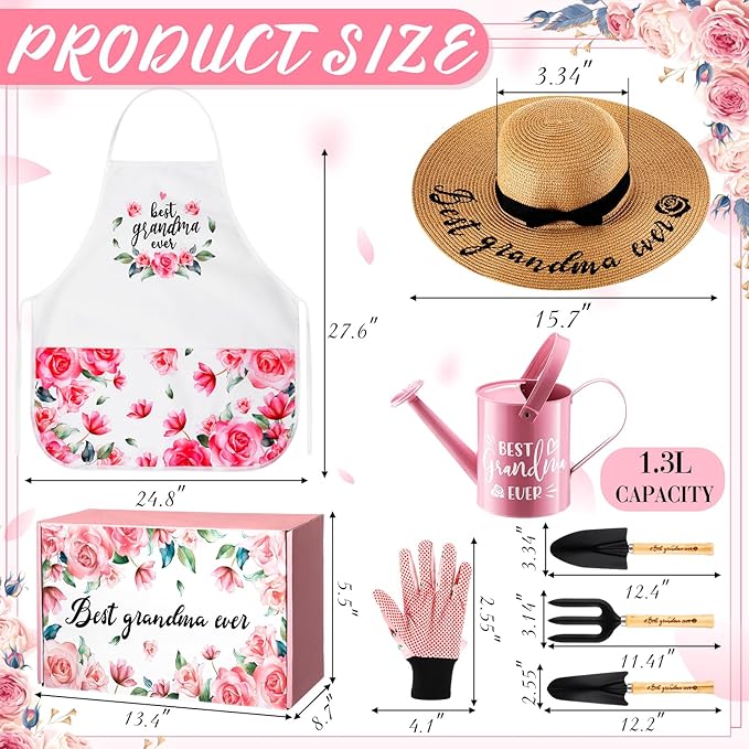 Gardening Gifts for Christmas, Garden Gift for Grandmother, Planting Gift from Grandchildren, Gardening Gifts for Plant Lover, Best Grandma Ever Garden Tool Set Gift