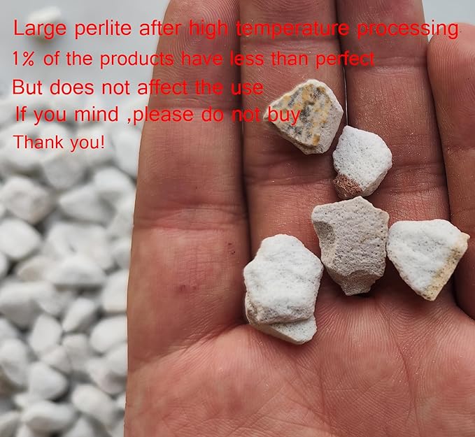 5QT Organic Perlite Horticultural Soil Amendment for Plants and Enhanced Drainage Enhanced