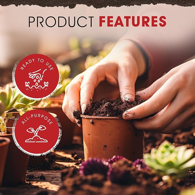 Garden Magic All Purpose Potting Soil for Lawns, Gardens, and Raised Planting Beds with Reed Sedge, Peat, and Sand, 20 Pounds (2 Pack)