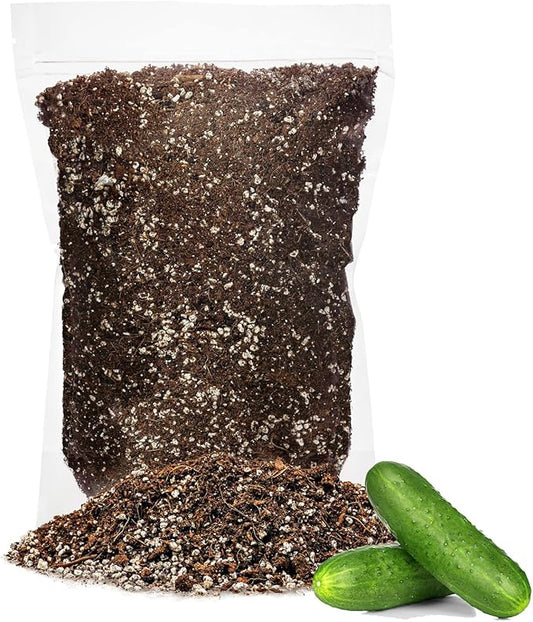 Premium Organic Potting Soil for Cucumbers - (2 Quart Bag)