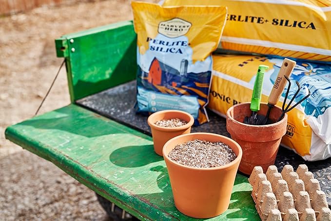 Perlite Horticultural Soil Amendment – Enhances Drainage and Aeration for Plants, Ideal for Root Cuttings, Seedlings, and Hydroponic Systems, OMRI-Listed, 100% Organic (12 QT)