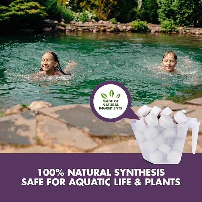 Nature's Core Muck Removal Tablets Natural Pond Sludge Remover, Cleans & Clears Away Muck & Sludge, Safe for The Environment, Treats 1,500 Sq Ft, 3 Month Supply, 16 Scoops, 8 lb