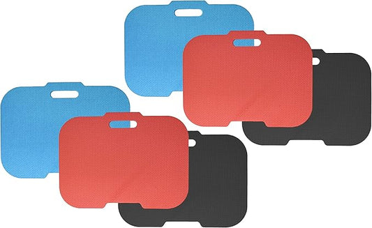 Black Duck Brand Set of 6 Foam Kneeling Pads - Garden Knee Mat/Gardening Seat Cushion - Quality Comfort! 15.25" x 11.5" x .375"