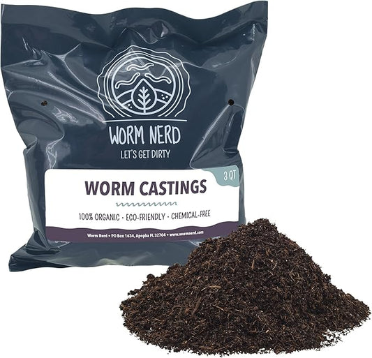 Arcadia Garden Products Worm Nerd Worm Castings, Natural Soil Additive for Lawns, Gardening and Potted Plants, 9 Quarts, Black (WN07) ***Cannot Ship to Hawaii***