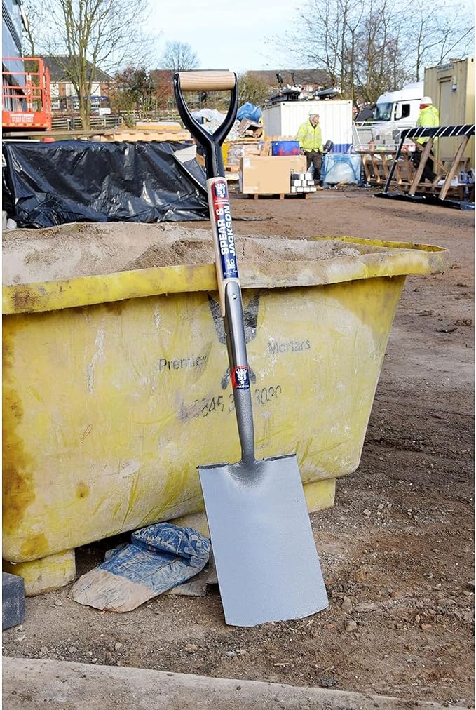 Spear & Jackson 1071AL Neverbend Professional Treaded Digging Spade, Gray