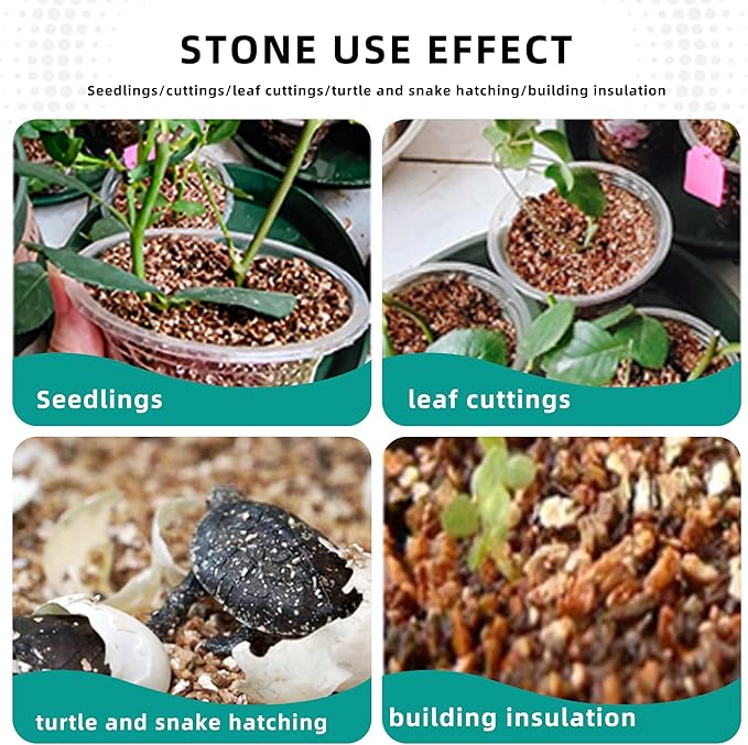 Organic Vermiculite Bulk, Horticultural Vermiculite Soil Conditioner, 5QT Organic Vermiculite by Perfect Plants, 100% Natural Vermiculite for Gardening