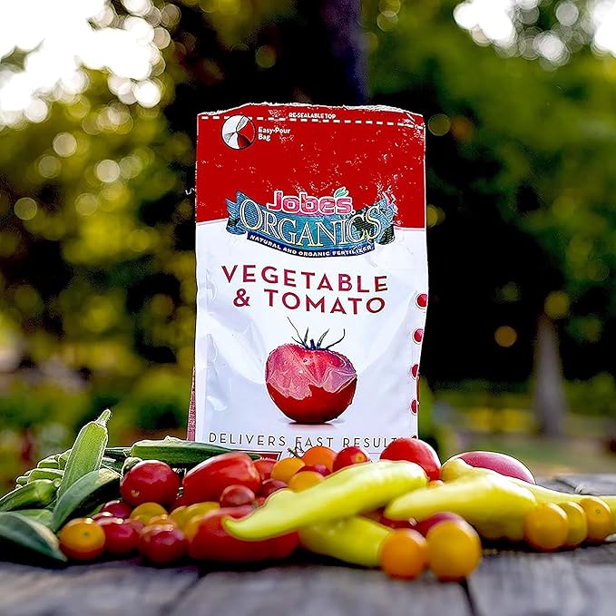 Jobe’s Organics Granular Garden Fertilizer, Easy Plant Care Fertilizer for Vegetable Gardens and Tomato Plants, 16 lbs Bag