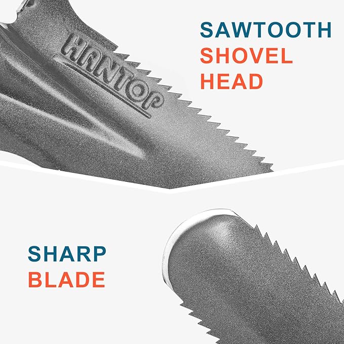 Digging Spade Shovel Drain Spade Square Point Shovel Transplanting Spade Trenching Shovel, 44 inches