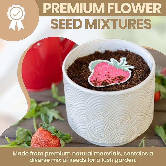 10 Pcs Plantable Seed Paper - Seed Paper Favors | Flower Seed Paper for Gardening, Crafting, Birthdays, Wedding Anniversaries | Indoor Flower Plantable Seeded Paper | Plantable Mini Seed Papers Set