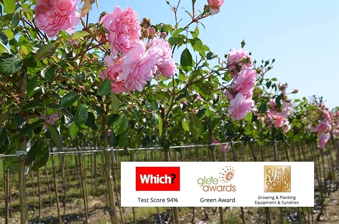 Soft Garden Plant Ties for Indoor & Outdoor Plants - Strong & Stretchy Cut-to-Length Plant Tape for Climbing Plants, Tomato Vines & Home Gardening (65 ft / 20M)