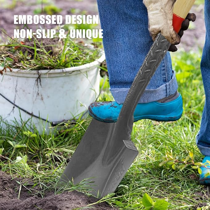 Shovel for Digging Spade Shovel Garden Spade Trenching Shovel for Planting Gardening Landscaping Edging,43 inches