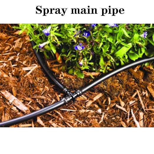5/16 Inch Dropper Blank Distribution Pipe,100 Foot (30 m) Black Drip Pipe for DIY Garden Irrigation Systems,Drip Pipes and Drip Irrigation System Parts