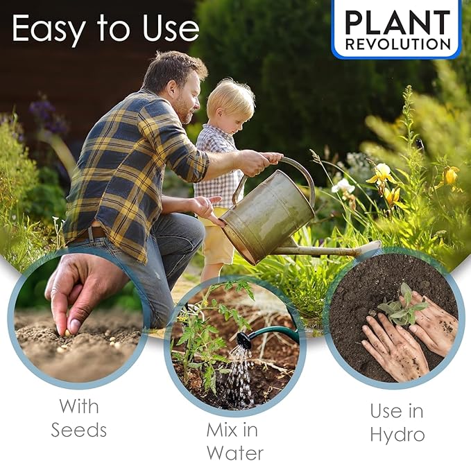 King Crab Instant Compost Tea for Plants, Ultra Concentrated OMRI Organic Bacteria, 275 Million Organisms per ml, Roses, Tomatoes, Houseplants, Soil Conditioner, Soil Activator, Soil Microbes