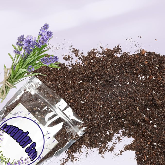 Premium Lavender Potting Mix 10qt, Promotes Lavender Blossoming, Perfect for Indoor and Outdoor Gardening